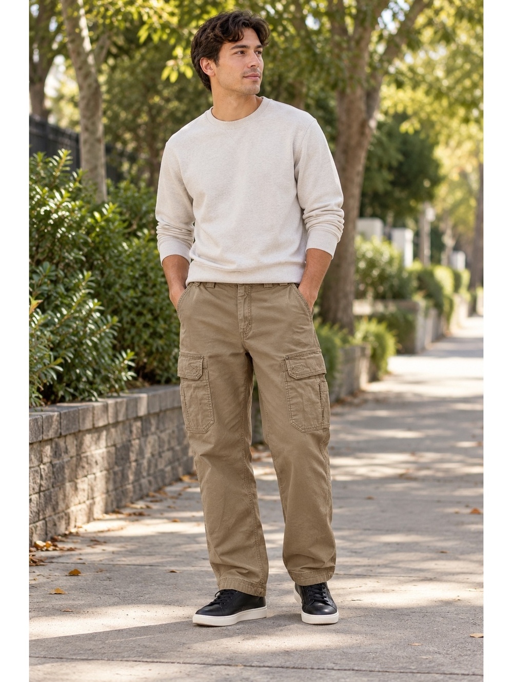 Duluth Trading Co. Flex Fire Hose Cargo Pants 34x30 Khaki